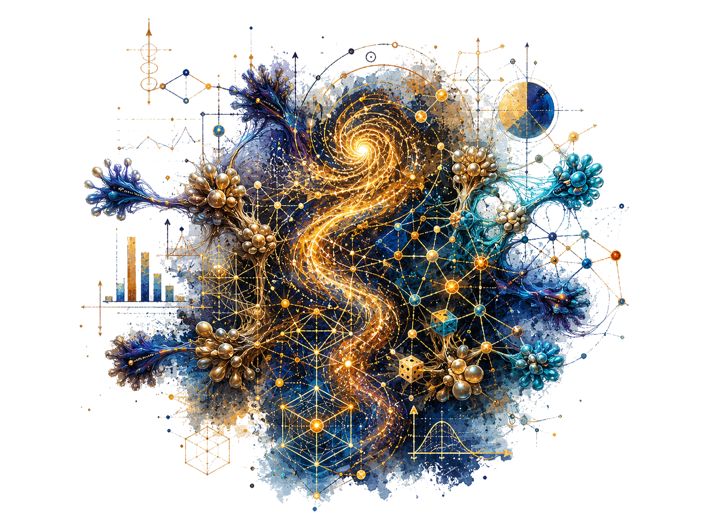 ISSALABS abstract intelligence field illustration