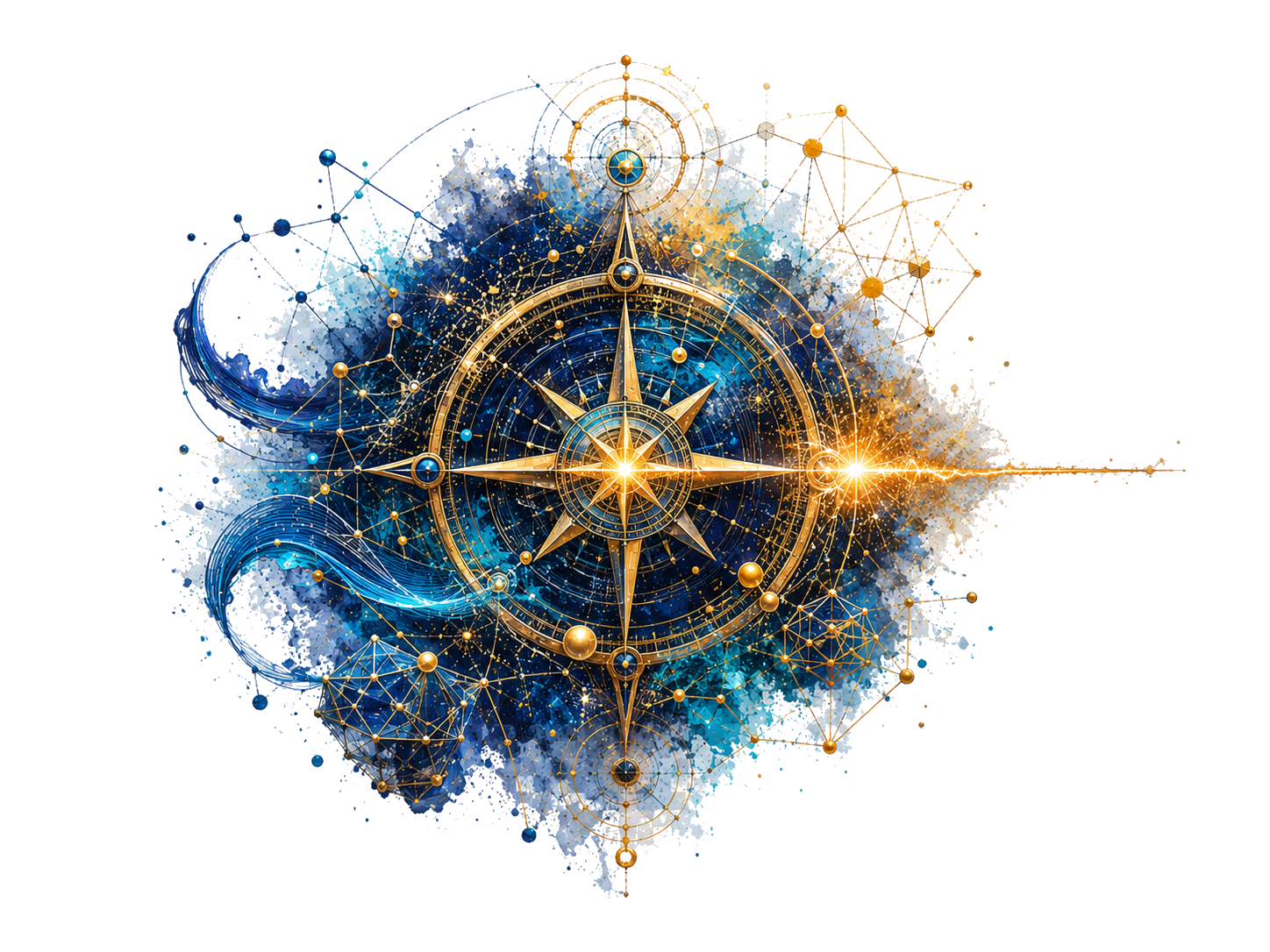 Strategic compass illustration